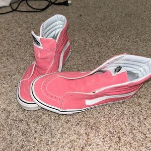 pink high top vans